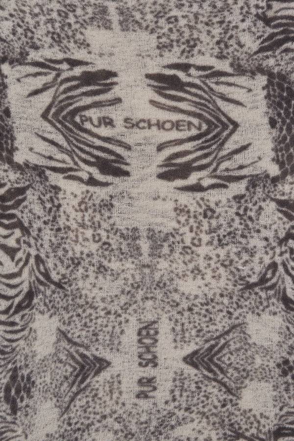 Pur Schoen Schal crazy animal stone grey-stone II im Angebot