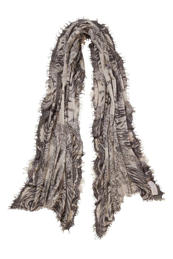 Pur Schoen Schal crazy animal stone grey-stone II im Angebot