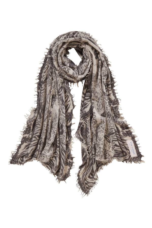 Pur Schoen Schal crazy animal stone grey-stone II im Angebot