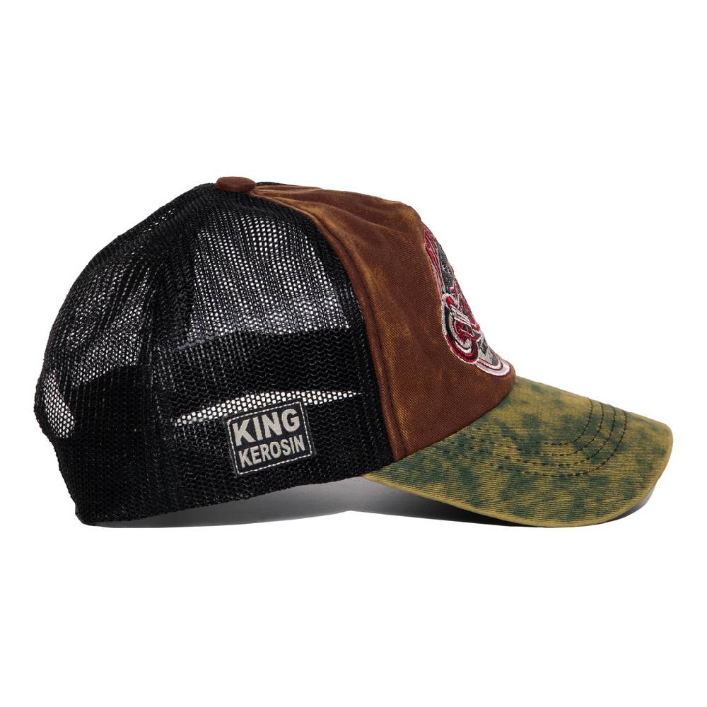 Queen Kerosin Trucker Cap «Bobber Garage» Begrenzte Freigabe
