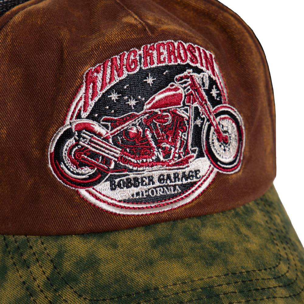 Queen Kerosin Trucker Cap «Bobber Garage» Begrenzte Freigabe