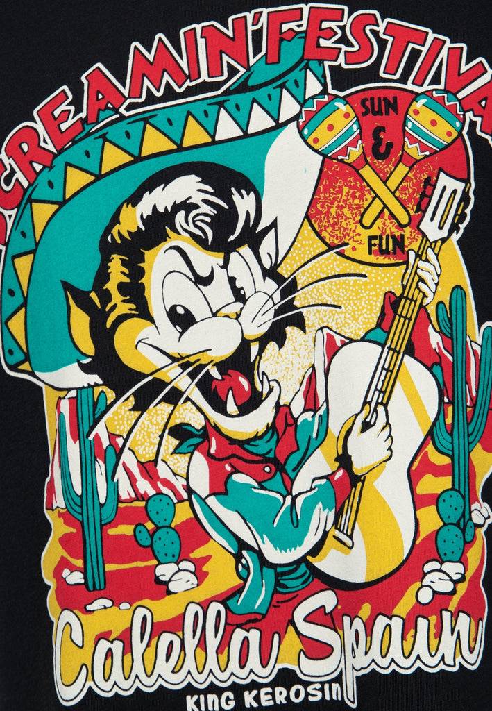 Queen Kerosin T-Shirt «Screamin' - 50s Rock & Rhythm Festival» Bis zu 55% Rabatt