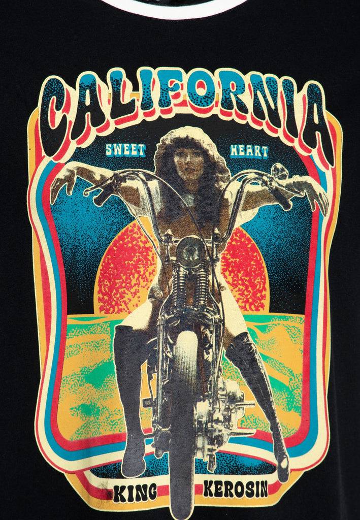Queen Kerosin T-Shirt «Sweet Heart» Rabatte dieses Monats
