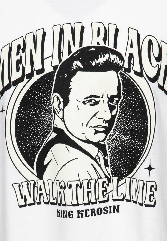 Queen Kerosin T-Shirt «Man in Black» im Angebot