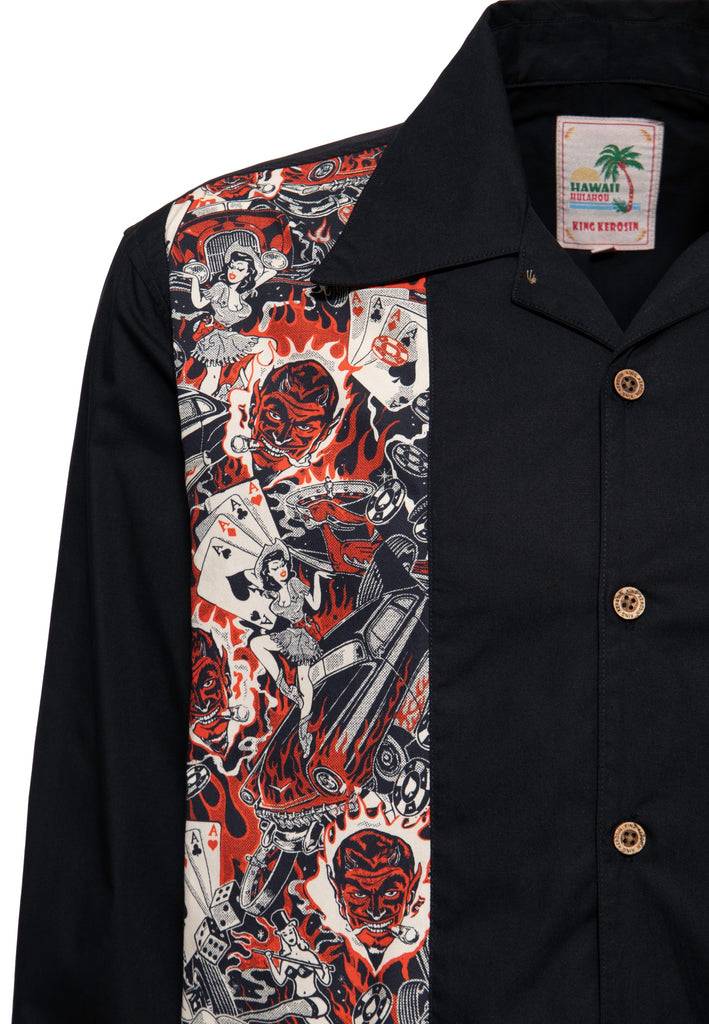 Queen Kerosin Panel Hemd «Rockabilly» Meist gekauft