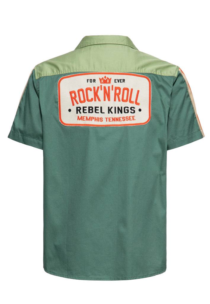 Queen Kerosin Racing-Hemd «Rock'n'Roll Rebel Kings» Begrenztes Angebot