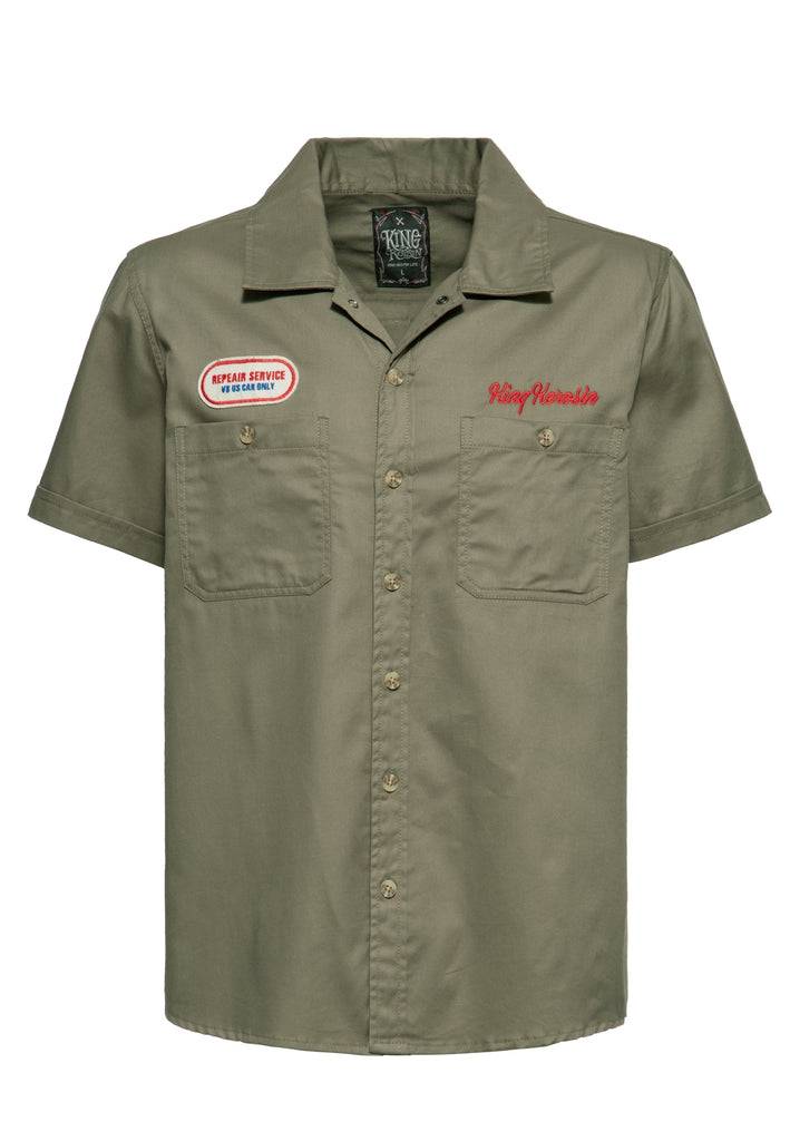 Queen Kerosin Workwear Hemd «Speed Kings» Exklusivangebot