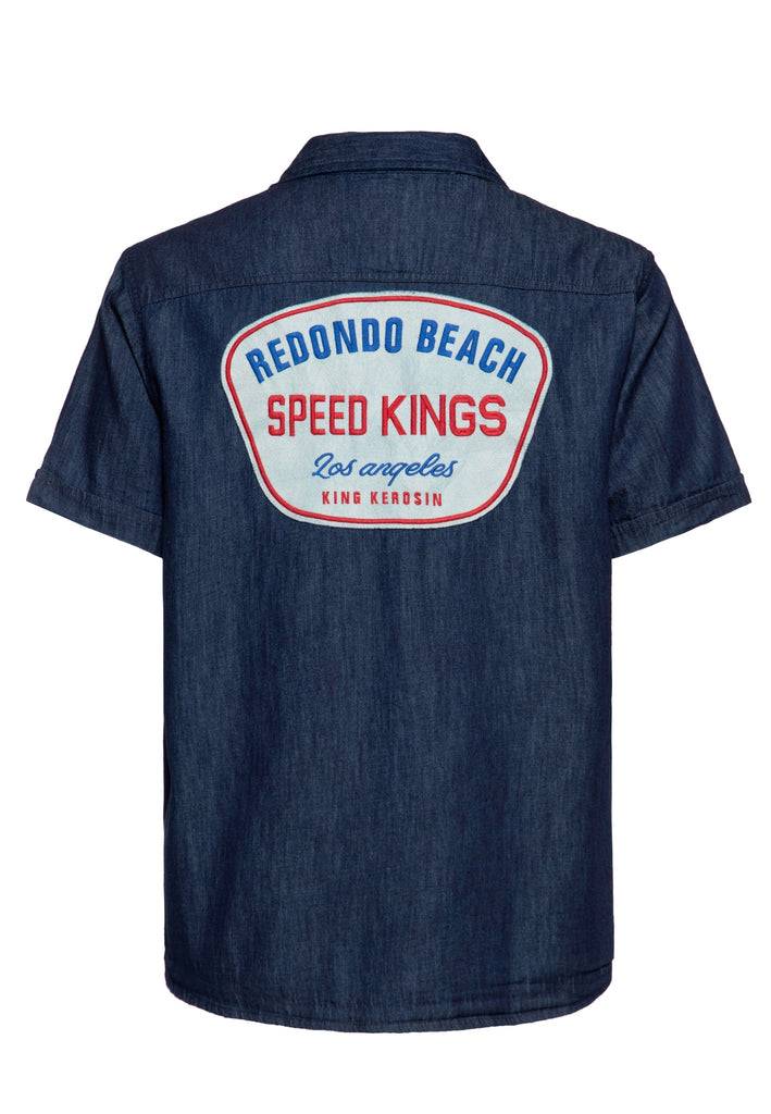 Queen Kerosin Workwear Hemd «Speed Kings» Preisnachlass