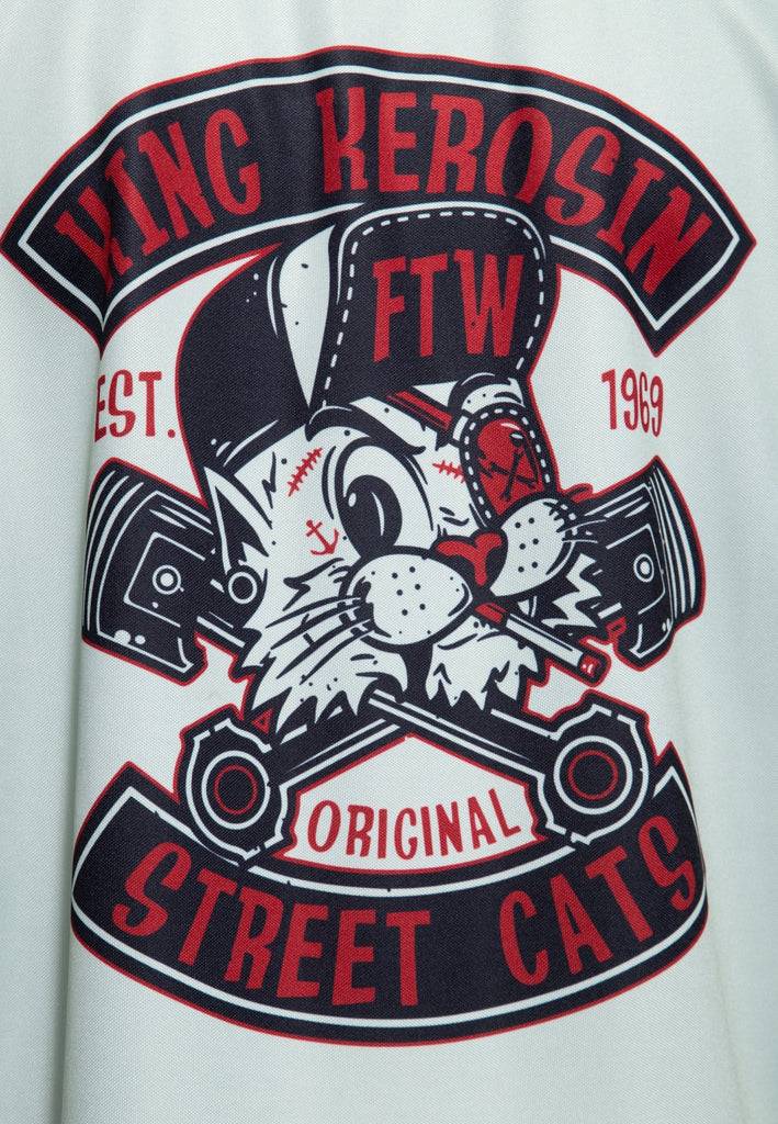 Queen Kerosin Baseballhemd «Street Cats» Blitzangebot