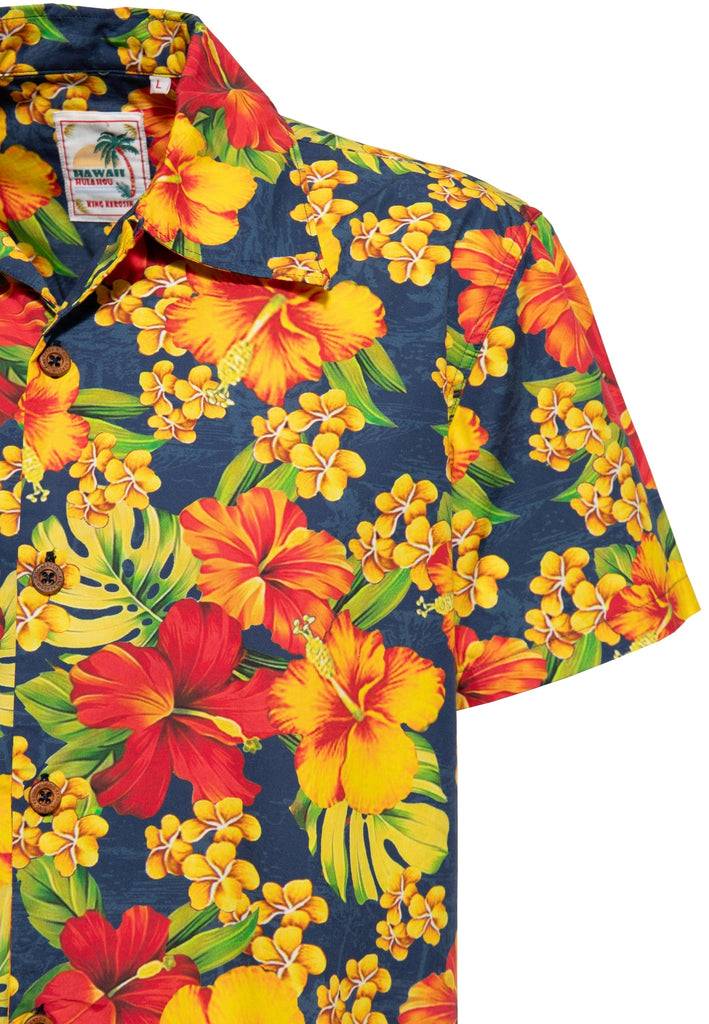 Queen Kerosin Hawaiihemd «Hibiscus Dream» Große Rabatte
