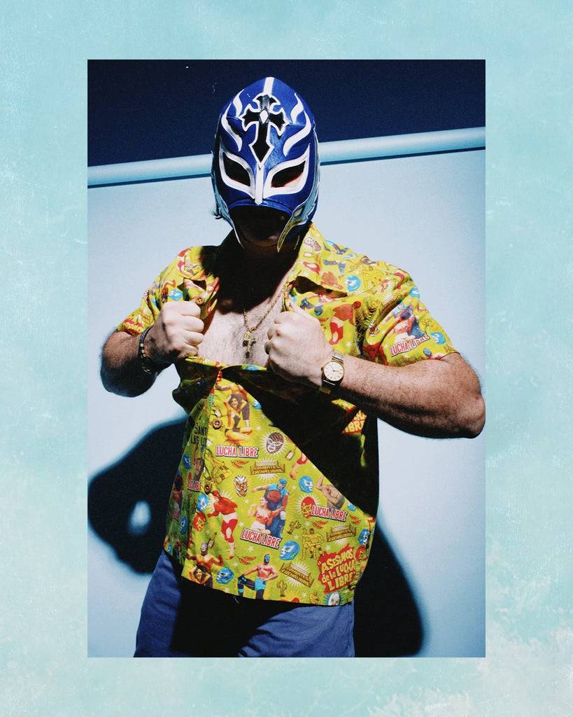 Queen Kerosin Hawaiihemd «Lucha Libre» Saisonale Angebote