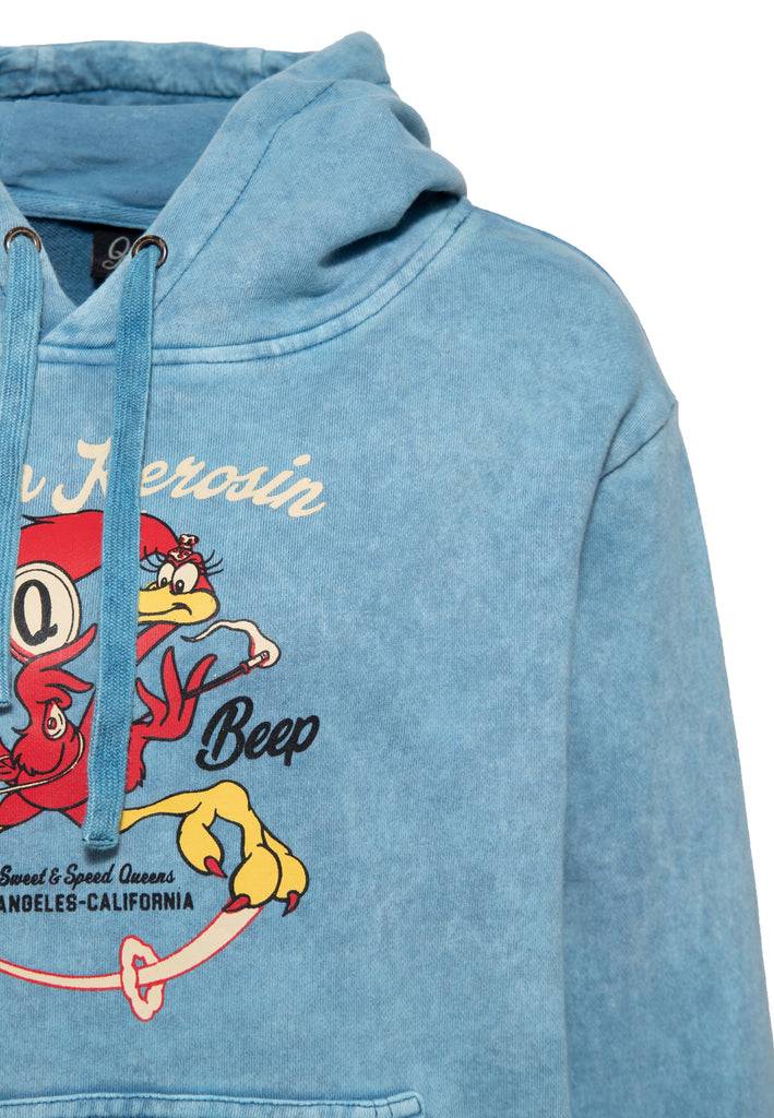 Queen Kerosin Hoodie «Beep Beep» VIP-Rabatte