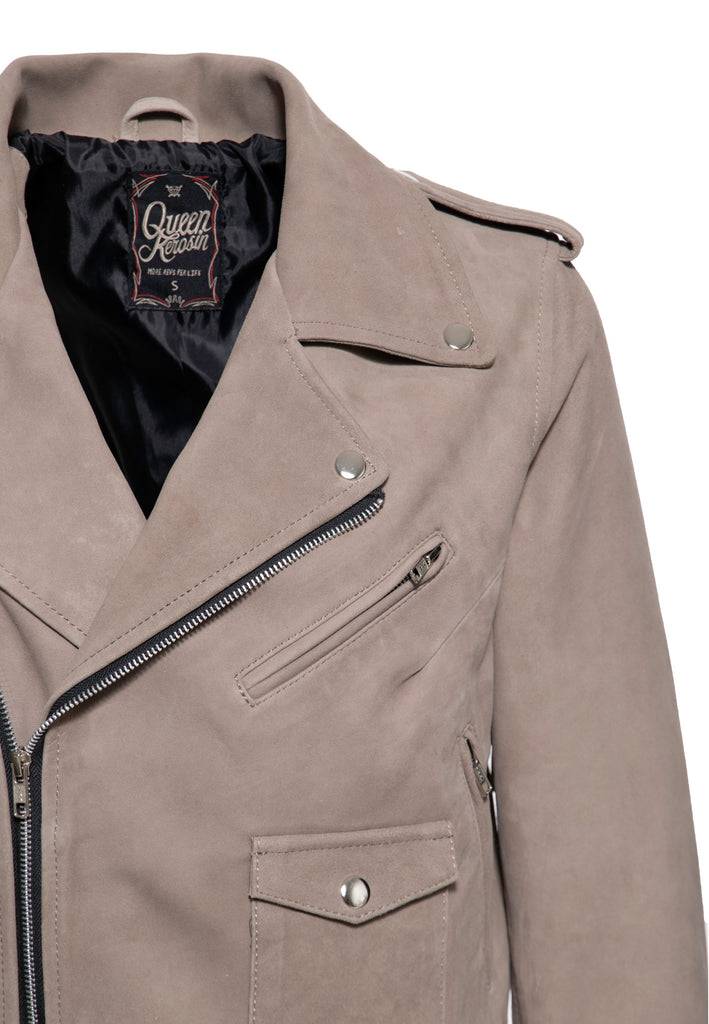 Queen Kerosin Wildlederjacke Kostenlose Rückgabe