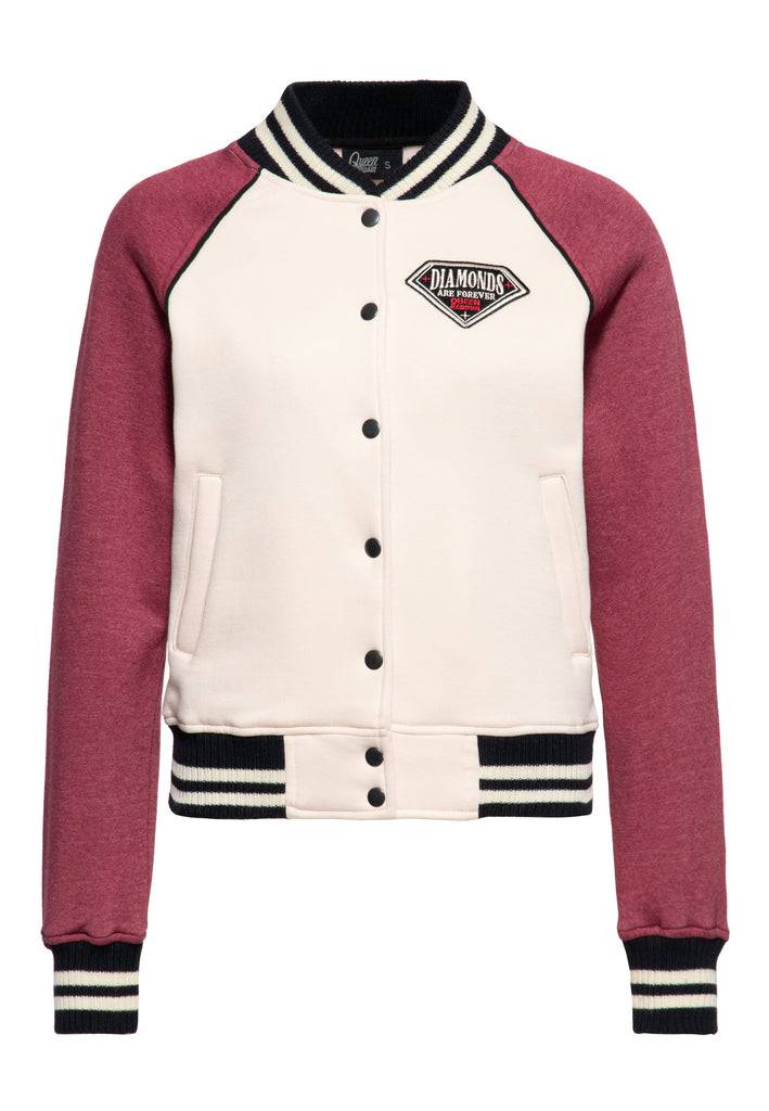 Queen Kerosin College Jacke «Diamonds» Neueste Stile