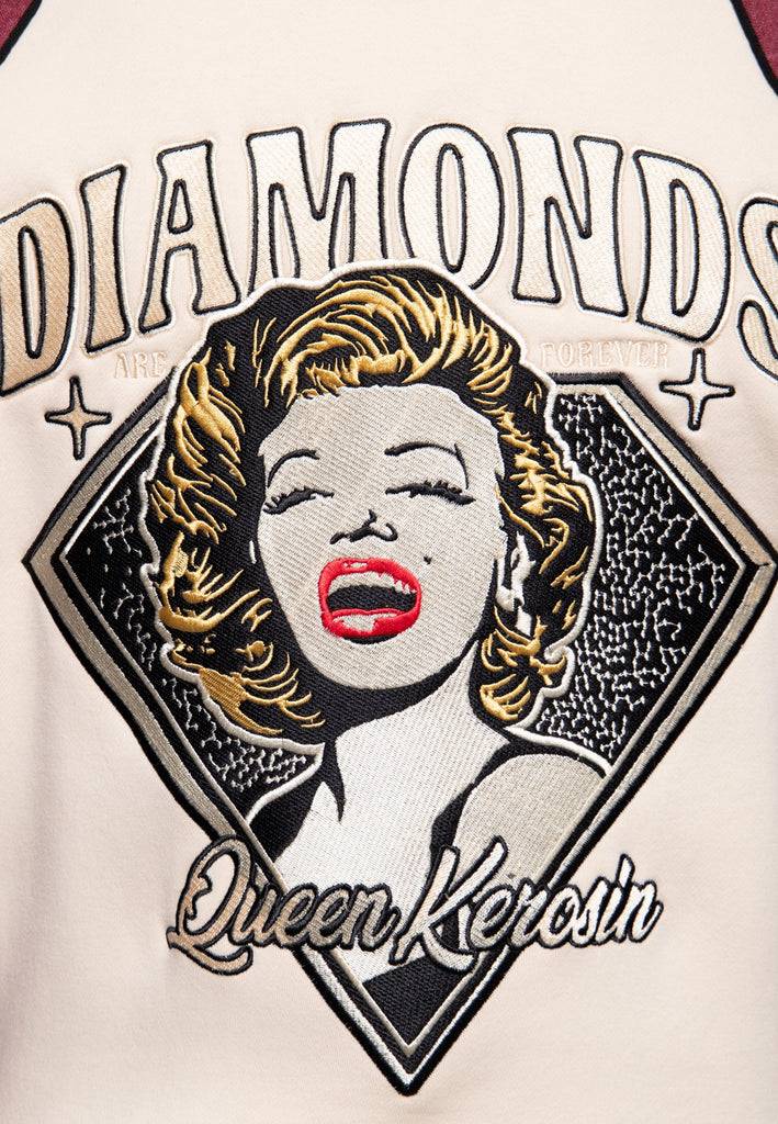 Queen Kerosin College Jacke «Diamonds» Neueste Stile