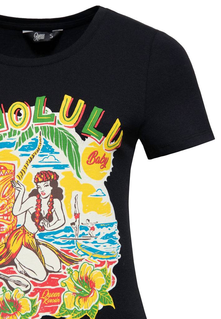 Queen Kerosin T-Shirt «Honolulu» Vierteljährliche Förderung