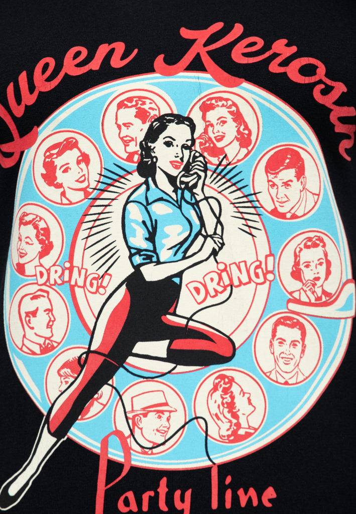Queen Kerosin T-Shirt «Party Line» Nur noch ein Tag übrig