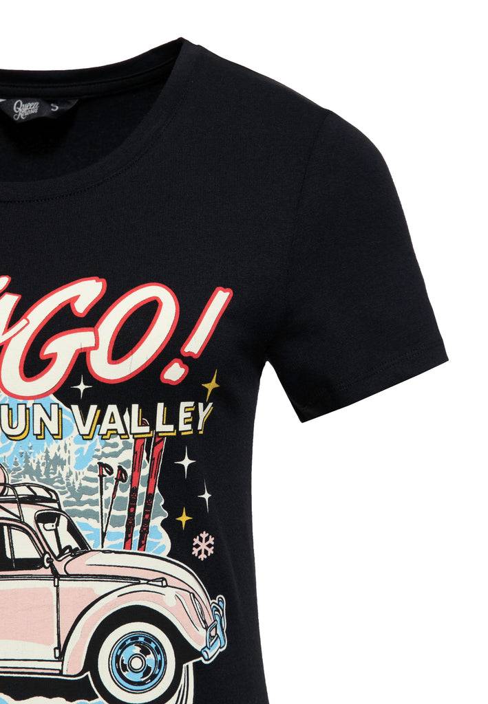 Queen Kerosin T-Shirt «Sun Valley» Super Rabatt