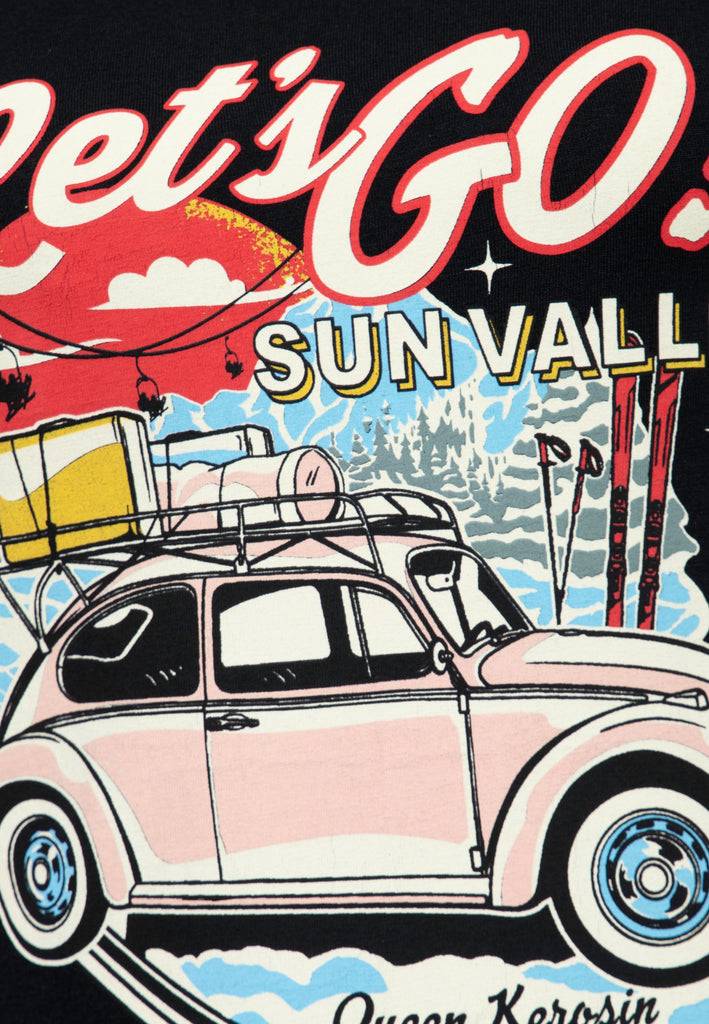 Queen Kerosin T-Shirt «Sun Valley» Super Rabatt