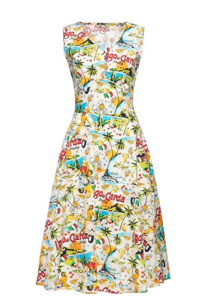 Queen Kerosin Swingkleid «Lago di Garda» Kostenloser Versand international