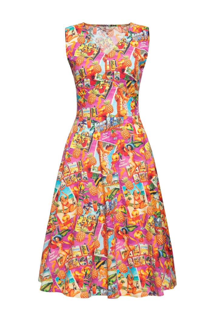 Queen Kerosin Swingkleid «Miami & Long Beach» Fabrikladen