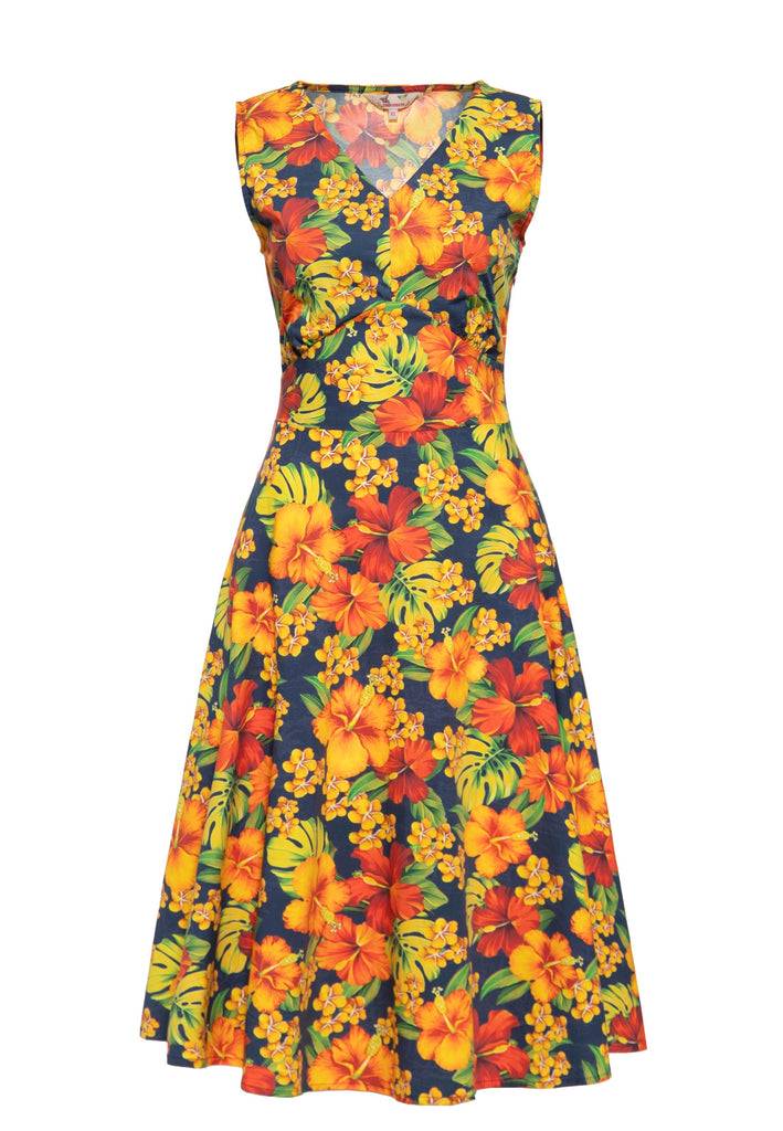 Queen Kerosin Swingkleid «Hibiskus» Begrenzt auf 3 Tage