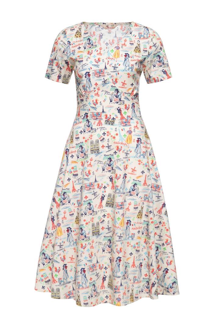 Queen Kerosin Swingkleid «Paris» 50% Rabatt für begrenzte Zeit