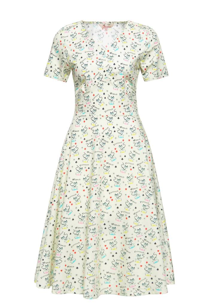 Queen Kerosin Swingkleid «Retro Cats» Rabatte dieses Monats