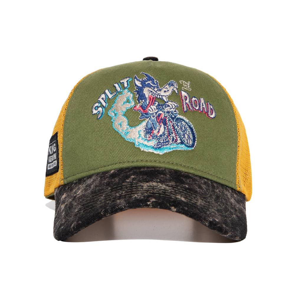 Queen Kerosin Trucker Cap «Split the Road» Kostenloser Versand