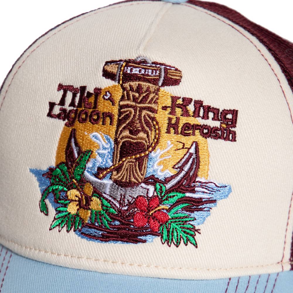 Queen Kerosin Trucker Cap «Tiki Lagoon» Limitierter Zeitrabatt