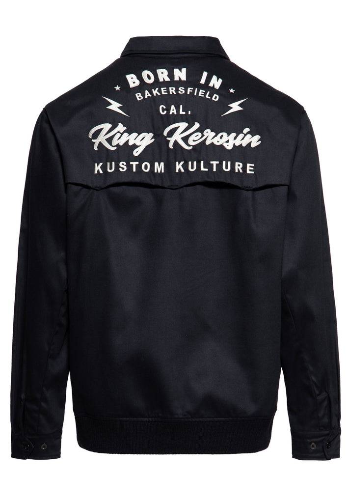 Queen Kerosin Gabardine Jacke «Kustom Kulture» Flash Sale