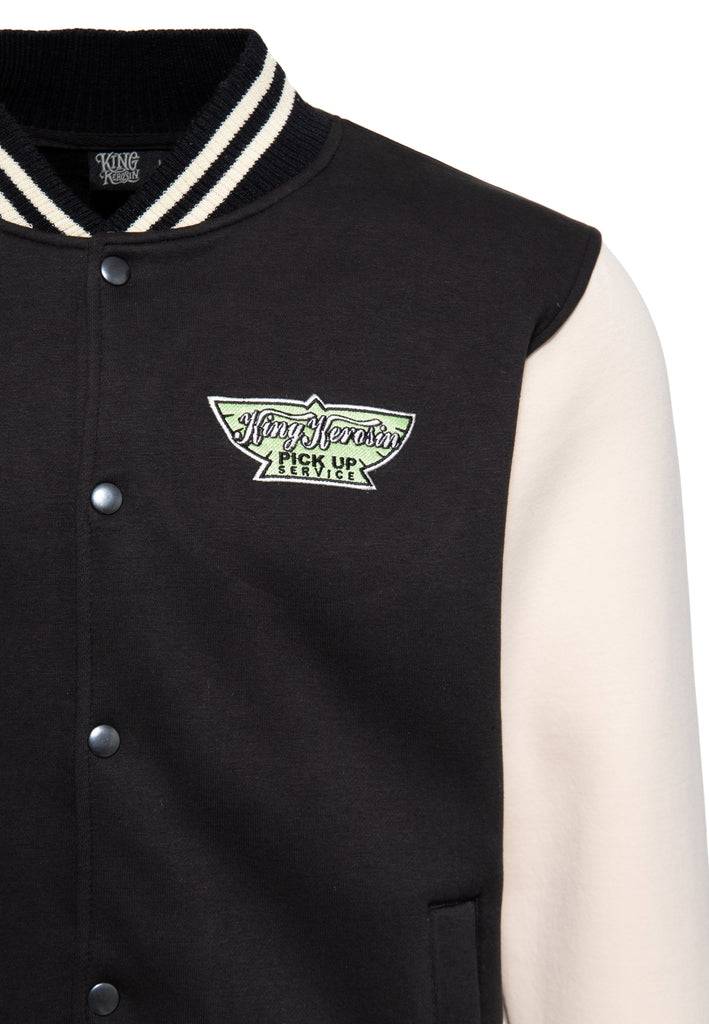 Queen Kerosin College Jacke «Pick-Up Service» Begrenztes Angebot