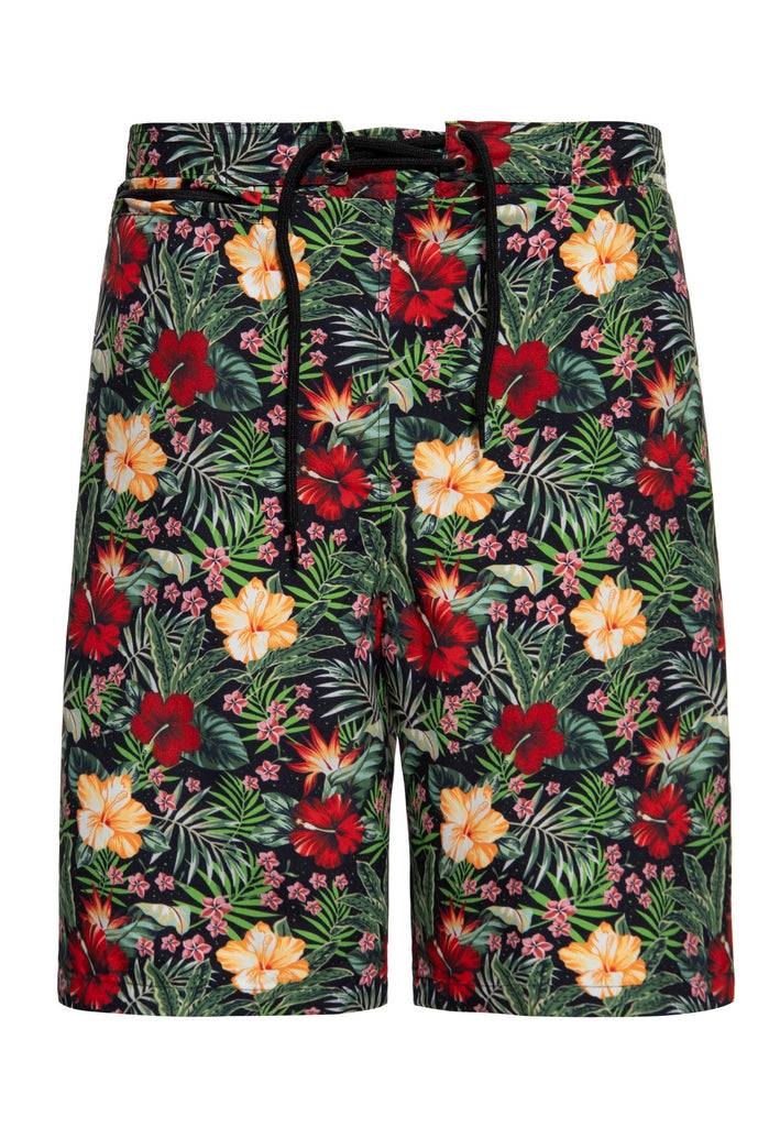 Queen Kerosin Badeshorts «Hibiscus» Exklusivangebot