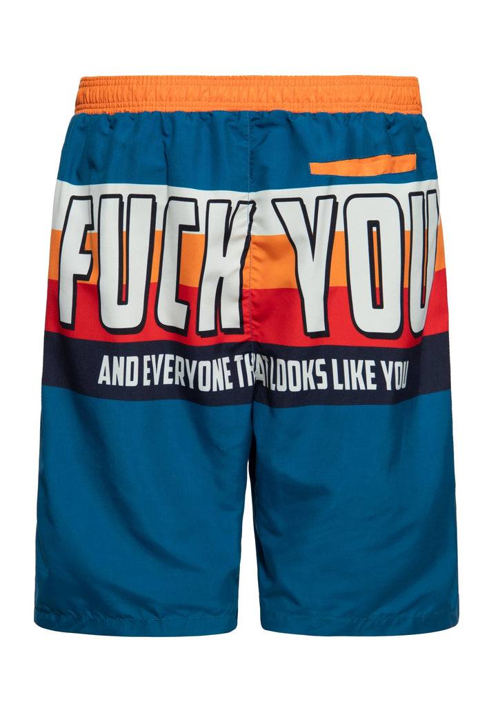 Queen Kerosin Badeshorts «Fuck You» Preisnachlass