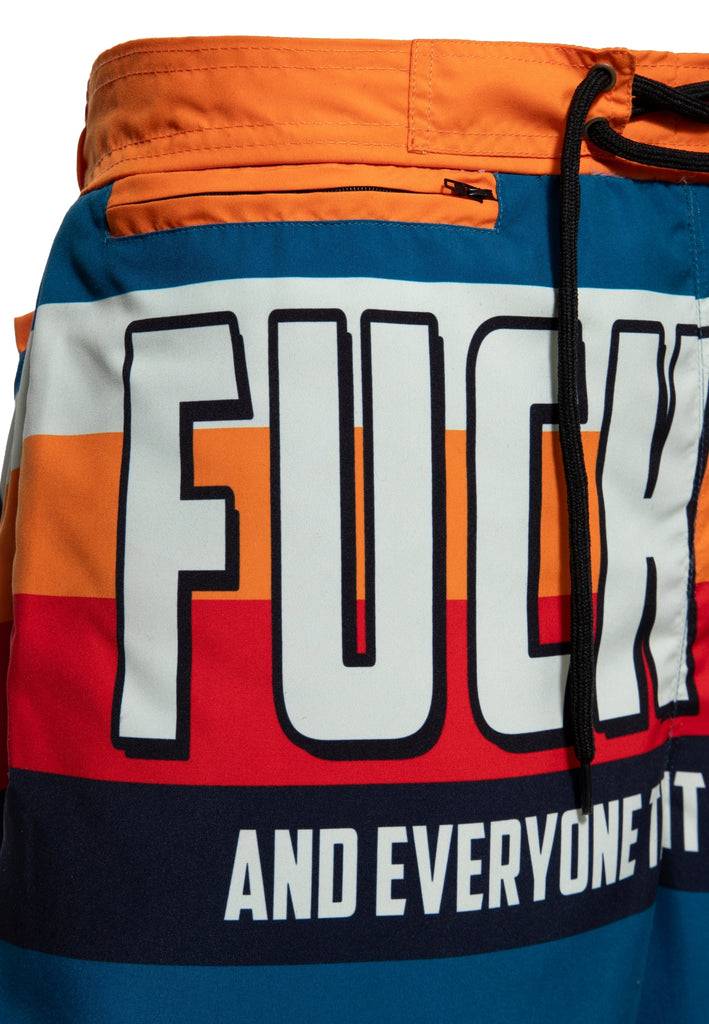 Queen Kerosin Badeshorts «Fuck You» Preisnachlass