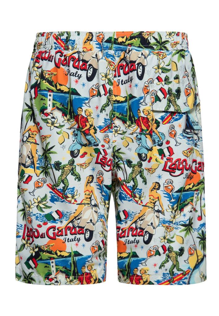 Queen Kerosin Badeshorts «Lago di Garda» Black Friday