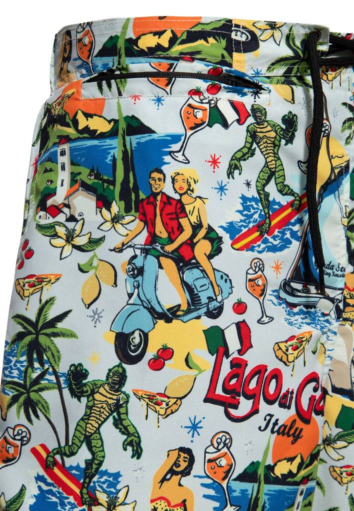 Queen Kerosin Badeshorts «Lago di Garda» Black Friday