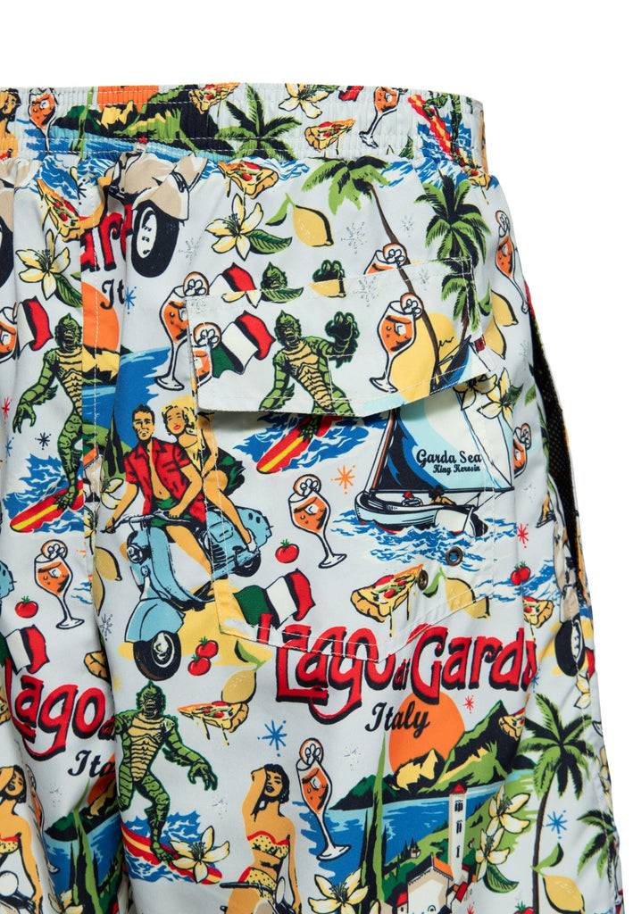 Queen Kerosin Badeshorts «Lago di Garda» Black Friday