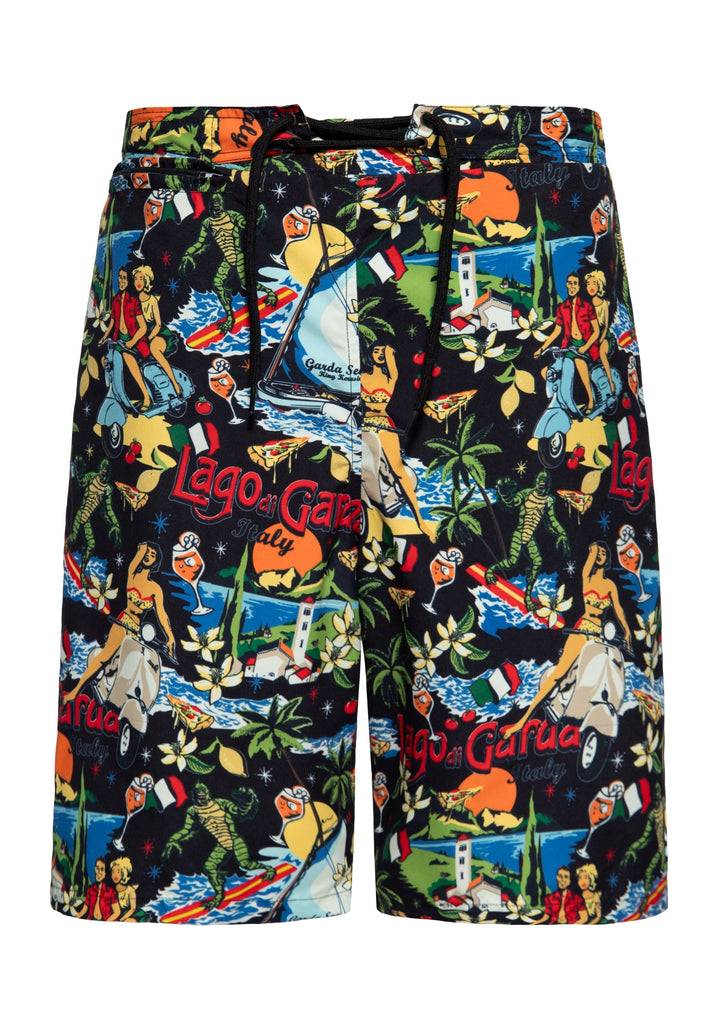 Queen Kerosin Badeshorts «Lago di Garda» Black Friday
