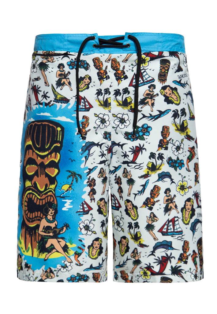 Queen Kerosin Badeshorts «Hawaii» Cyber Monday