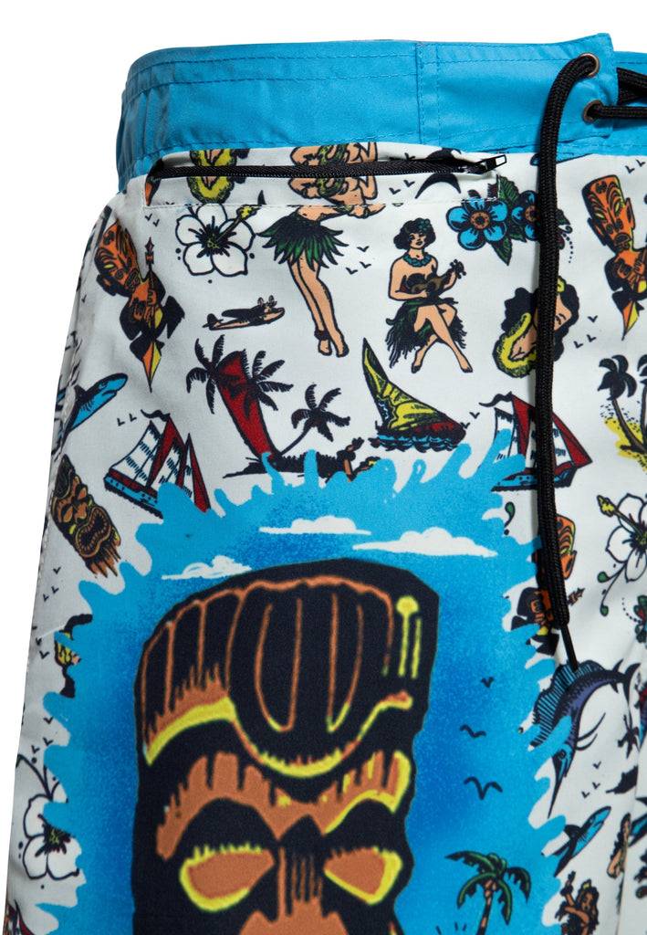 Queen Kerosin Badeshorts «Hawaii» Cyber Monday