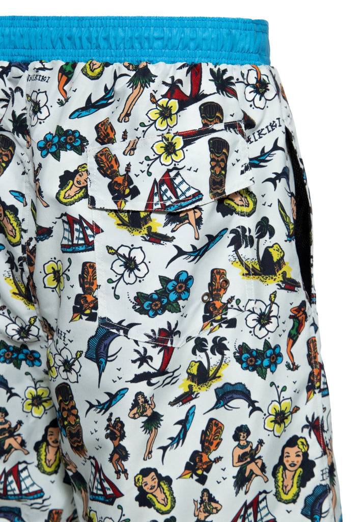 Queen Kerosin Badeshorts «Hawaii» Cyber Monday