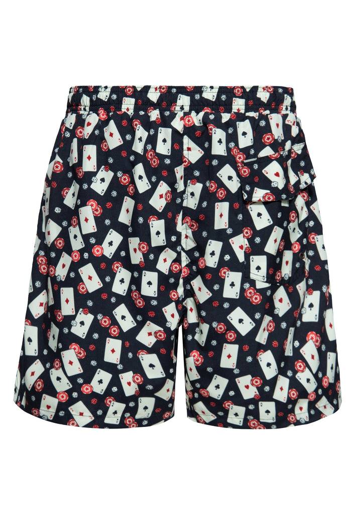 Queen Kerosin Badeshorts «Casino» Weihnachtsangebot