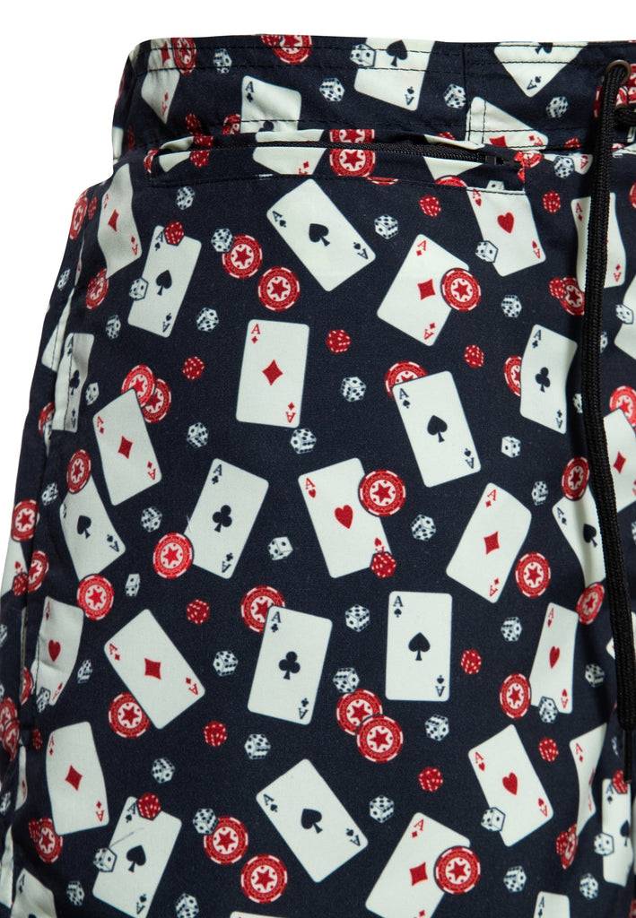 Queen Kerosin Badeshorts «Casino» Weihnachtsangebot