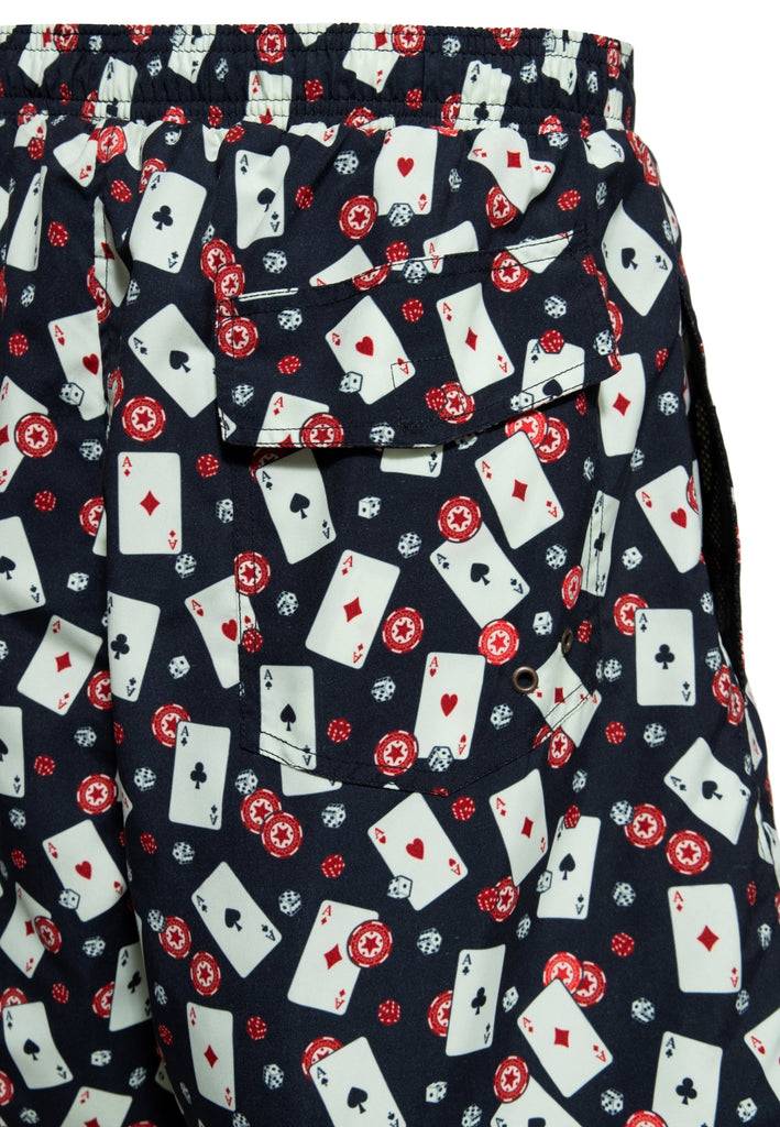 Queen Kerosin Badeshorts «Casino» Weihnachtsangebot