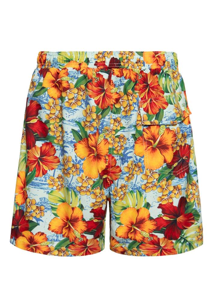 Queen Kerosin Badeshorts «Hibiscus» Vatertagsangebot