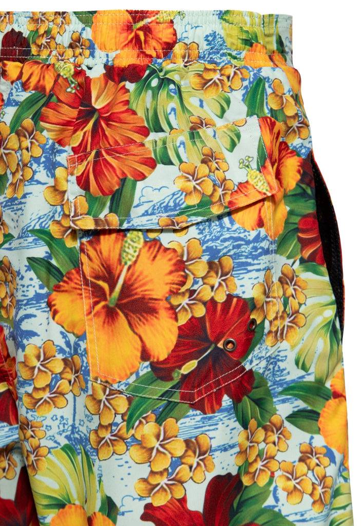 Queen Kerosin Badeshorts «Hibiscus» Vatertagsangebot