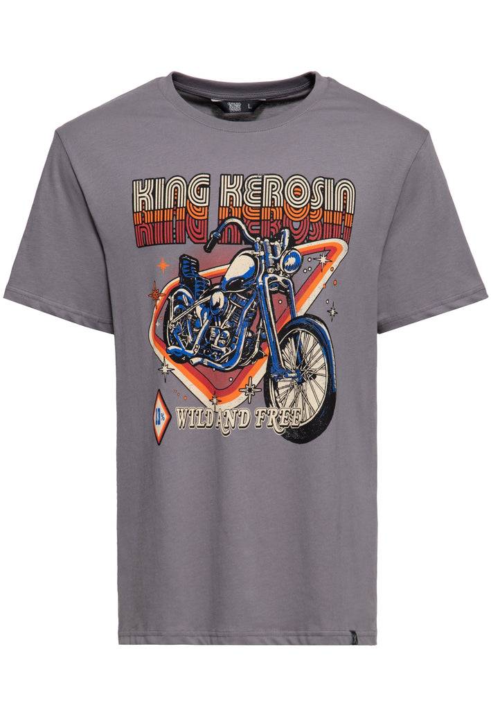 Queen Kerosin T-Shirt «Wild & Free» Valentinstagsangebot