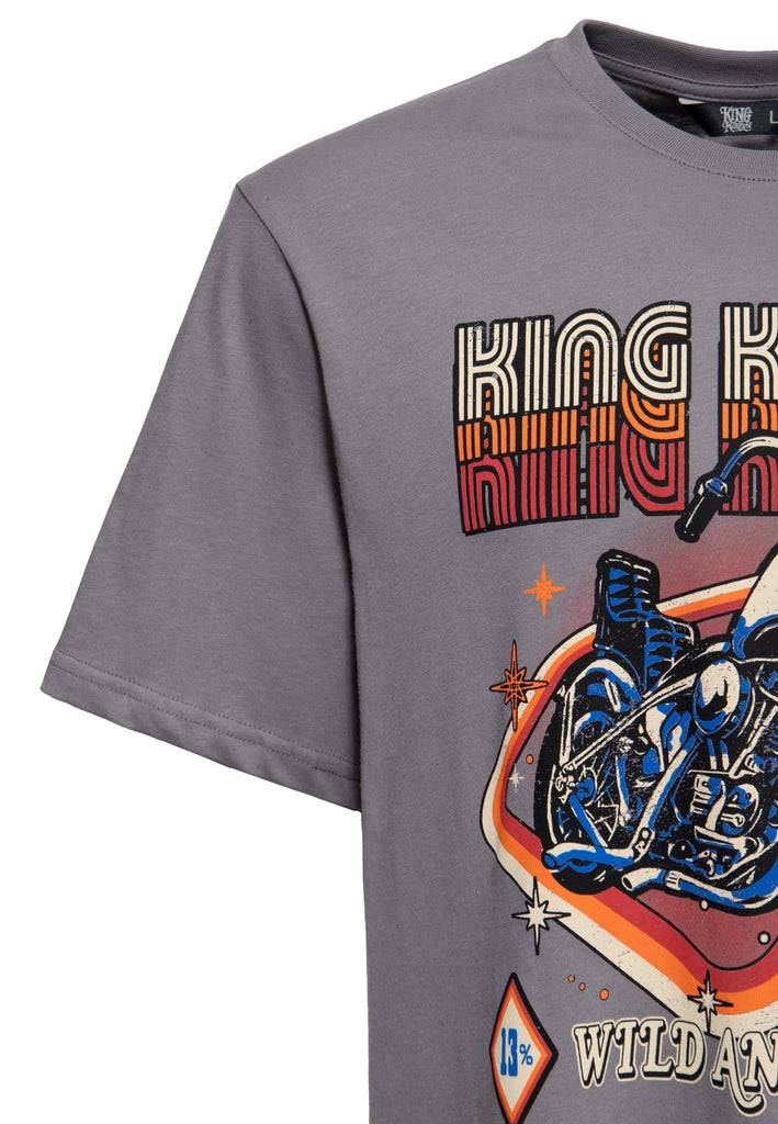 Queen Kerosin T-Shirt «Wild & Free» Valentinstagsangebot