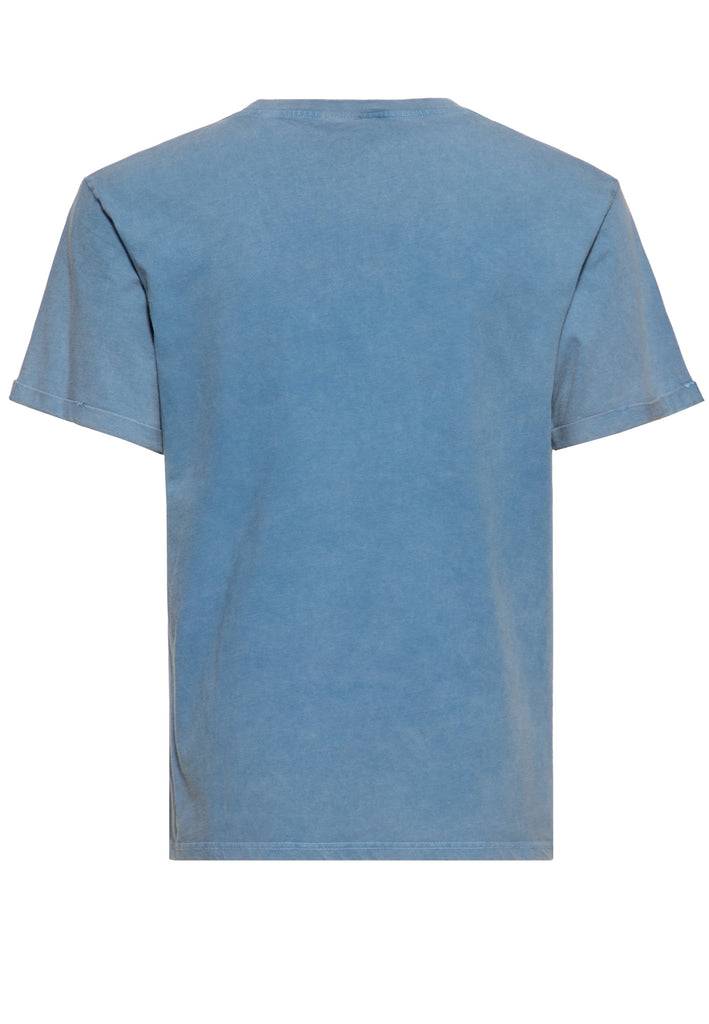 Queen Kerosin Acid-Washed T-Shirt «Split The Road» Lagerräumung